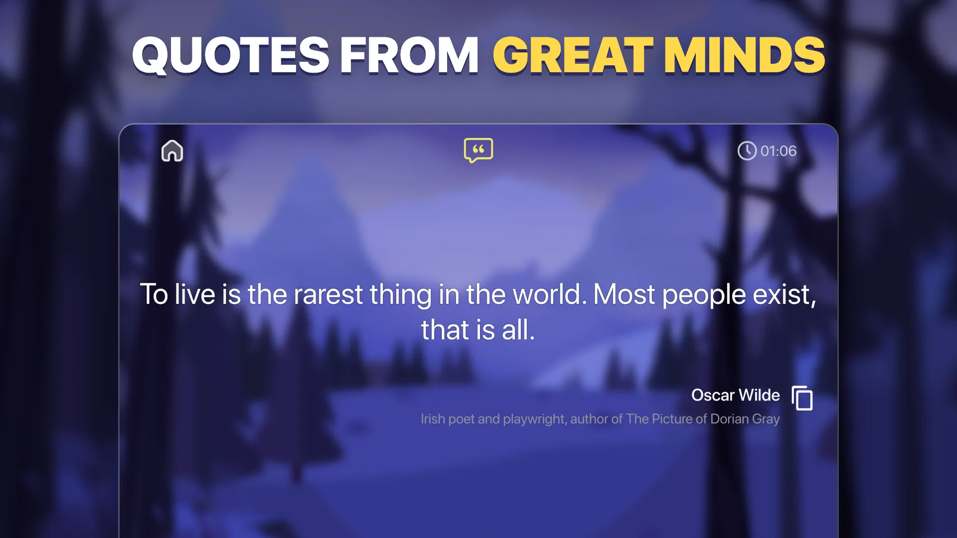 A solved quote by Oscar Wilde with a short note about the author