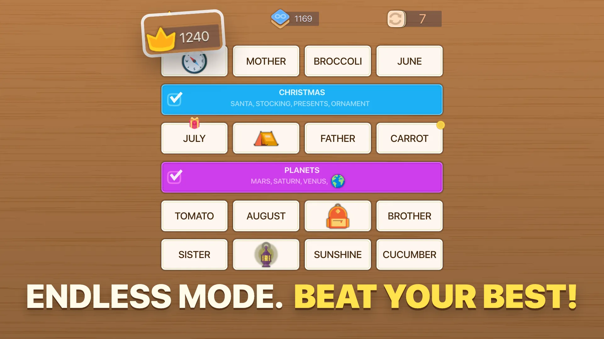 Endless mode with a high score