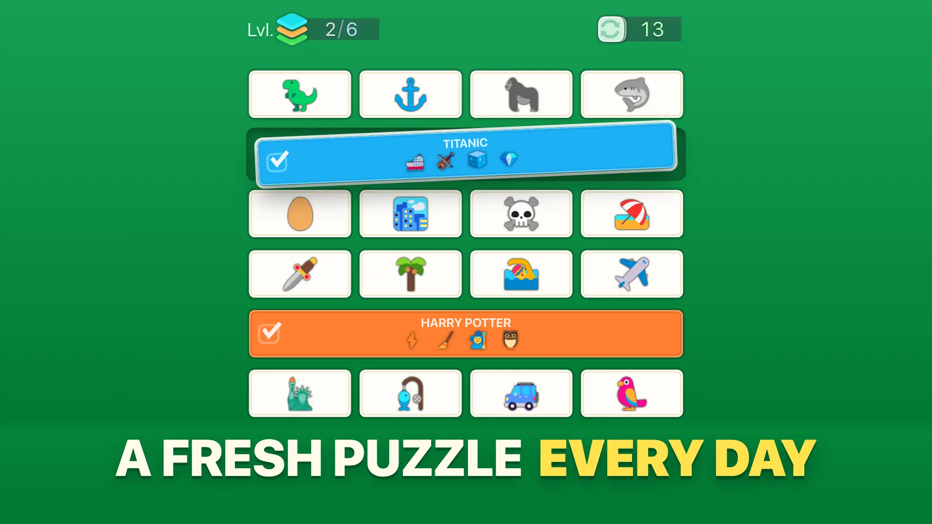 Daily emoji challenge on the theme of Titanic
