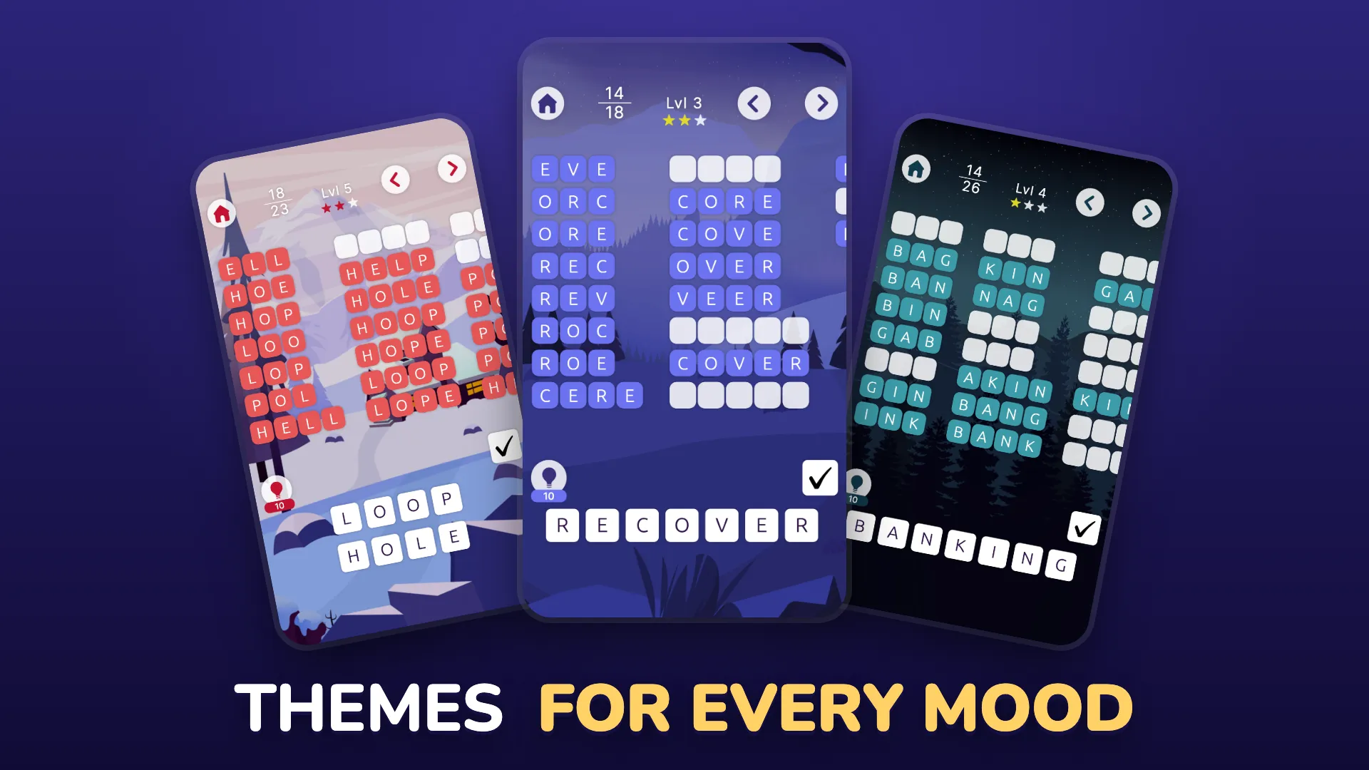 Color themes for the game board